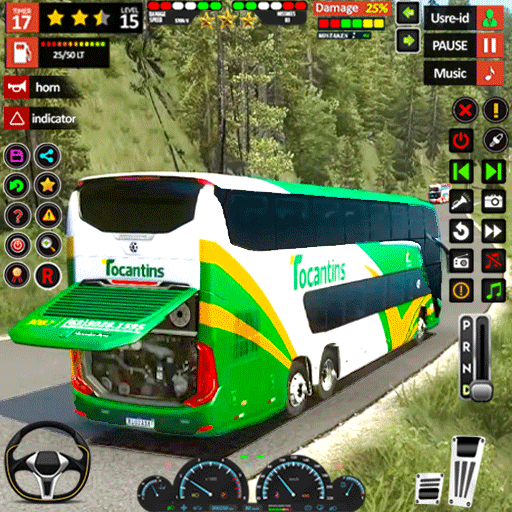 subaquático percorer bus jogos
