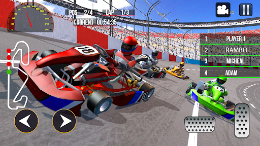 pembalap kart cepat: kecepatan